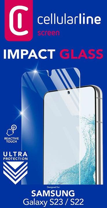 Actual product image Cellularline Impact Glass - Galaxy S23 (1 Piece, Samsung Galaxy S21)