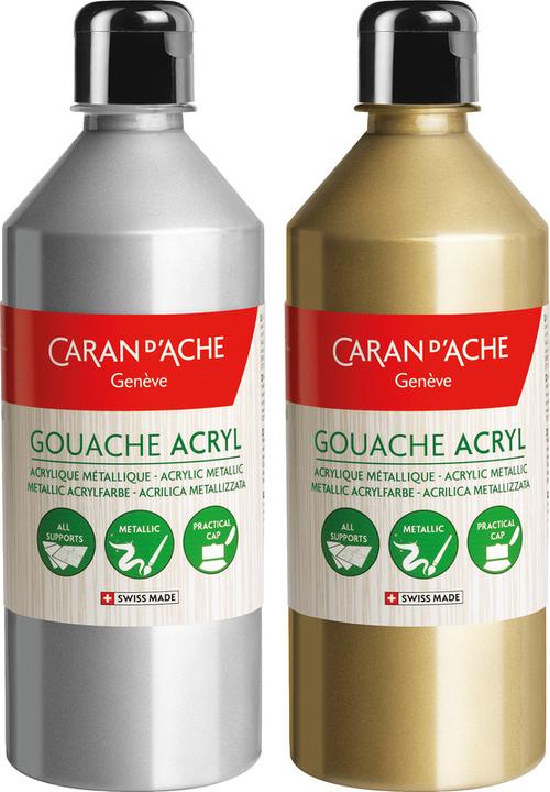Image du produit Caran d'Ache Gouache Eco (Argent, 500 ml)