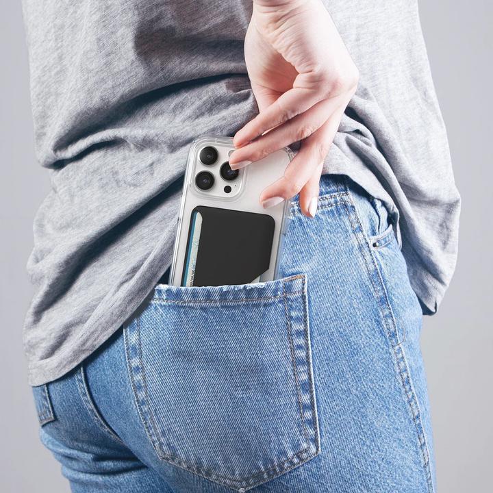 Actual product image speck ClickLock Wallet for MagSafe Black