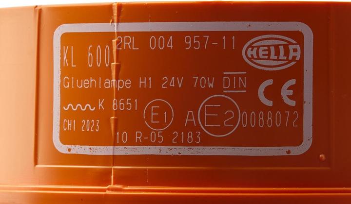 Actual product image Hella Rotating beacon halogen for AEBI DAF FIAT FORD FRUEHAUF KÄSSBOHRER MAN