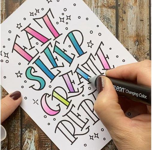 Produktbild Chameleon Aquarellfarbstifte Brushpen Color & Blending Set (Mehrfarbig, 6 x)