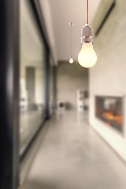 Actual product image Globo LED bulb silver metallic 1xE27 LED (E27, 6.50 W, 10 x, F)