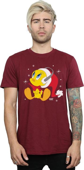 Immagine prodotto Looney Tunes Christmas Tweety Maglietta Uomo (XL)
