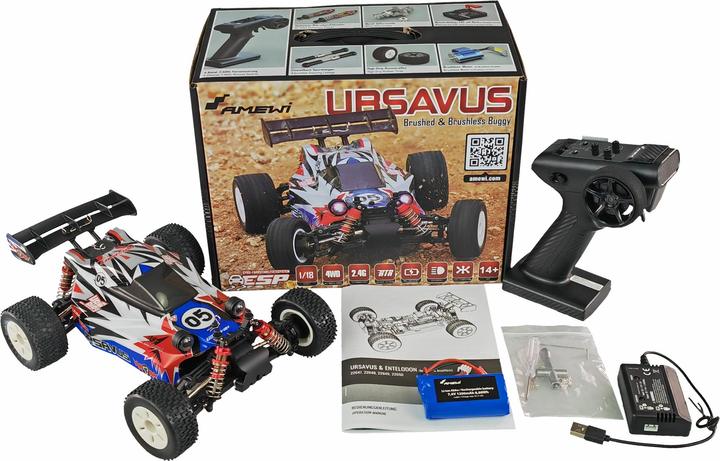 Image du produit Amewi Ursavus Pro Buggy brushless 4WD 1:18 RTR (RTR Prêt à fonctionner)