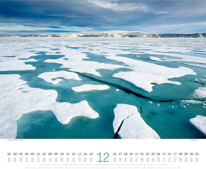 Actual product image Wasser Kalender 2026 (54 x 48 cm, Hardcover, German, French, English)