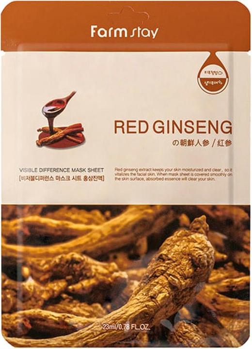 Actual product image Farm Stay Visible Difference Mask Sheet Red Ginseng