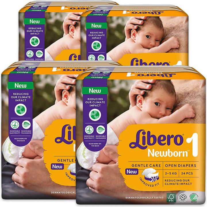 Actual product image Libero Newborn 1 (Size 1, Half month box, 96 Piece)