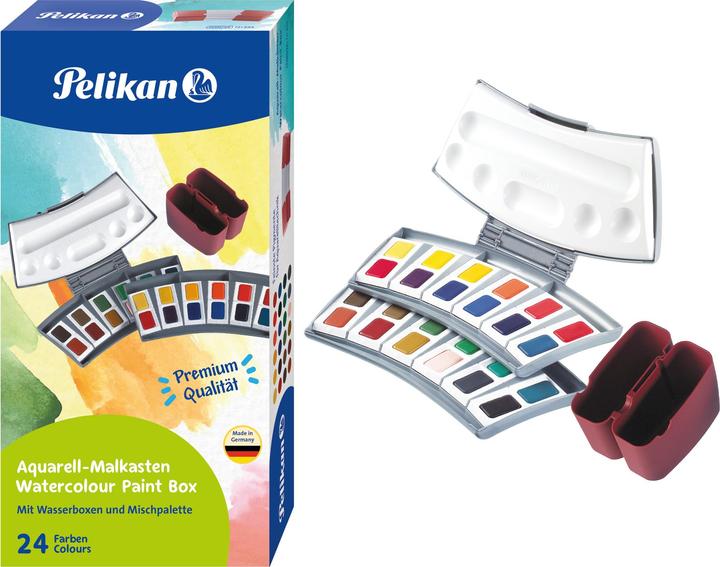 Actual product image Pelikan Watercolour box, 24 colours (Assorted)