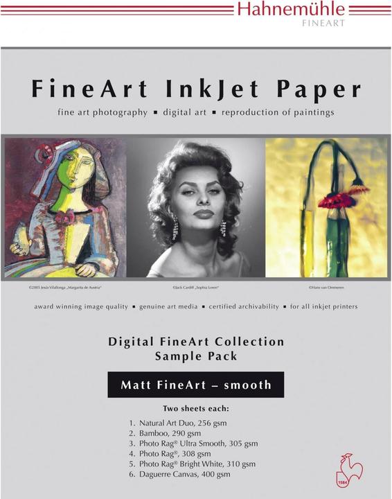 Hahnemühle Digital FineArt A 4 Testpack matt, smooth papers (310 g/m², A4, 14 x)