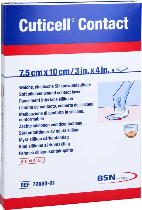 Produktbild BSN Contact Silikonwundauflage 7.5x10cm (5 x)