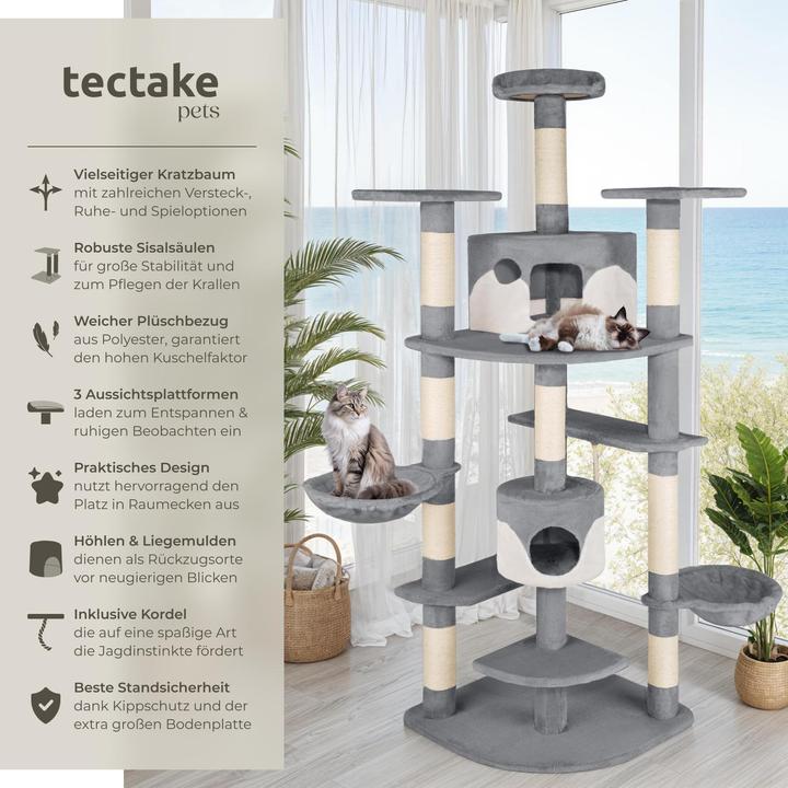 Produktbild tectake Fippi (201 cm, Grau/Weiss)