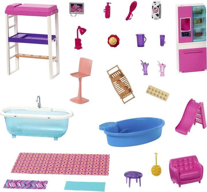Actual product image Barbie House, Furniture And Dolls