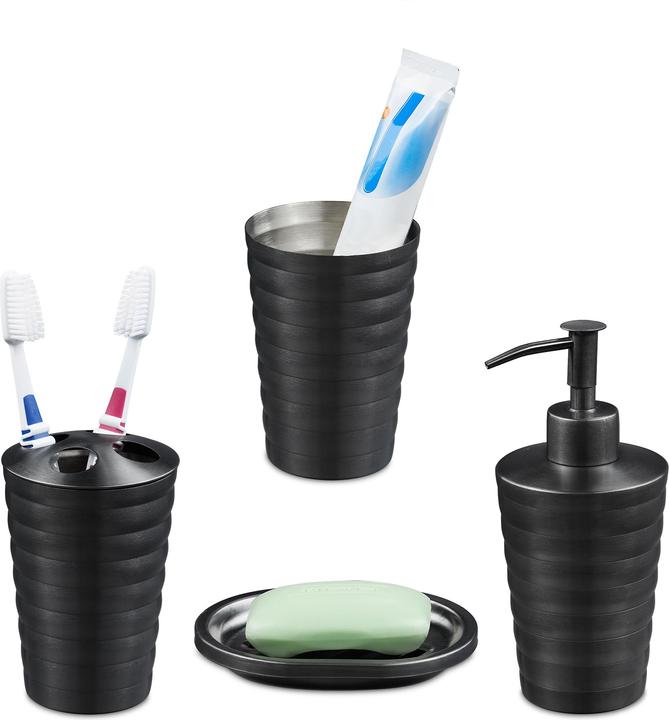 Actual product image Relaxdays Bathroom-accessory set