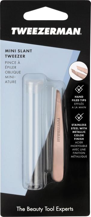 Tweezerman Mini Slant Tweezer - Rose Gold