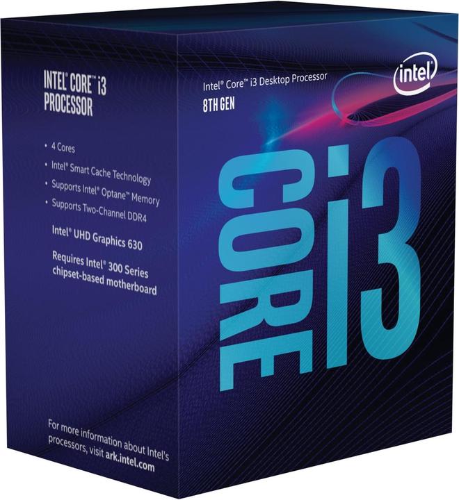 Intel Core i3-8350K (LGA 1151, 4 GHz, 4 -Core)