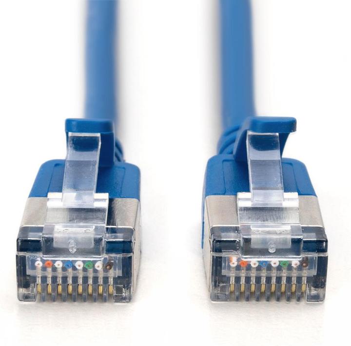 Produktbild Digitus CAT 6A Klasse Ea, F/FTP, Twisted Pair Patchkabel, Cu, LSZH, AWG 32/7, Länge: 1,5 m, blau (F/FTP, CAT6a, 1.50 m)