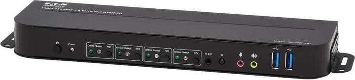 Actual product image Eaton 4-Port DisplayPort/USB KVM Switch 4K 60Hz HDR HDCP 2.2 IR DP 1.4 USB Sharing