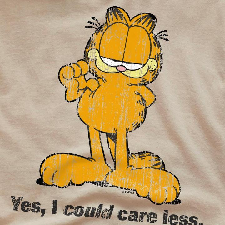 Immagine prodotto Garfield Yes I Could Care Less Maglietta Uomo (XL)