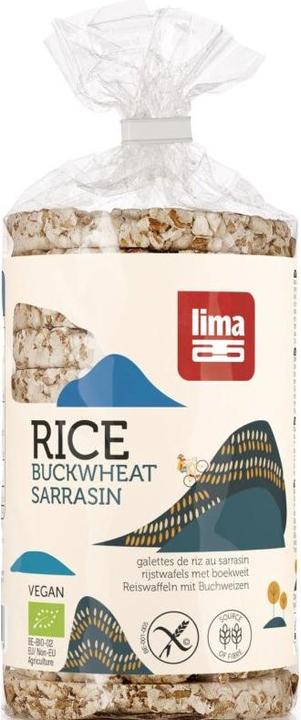 Actual product image Lima Rice wafers with buckwheat organic (100 g)