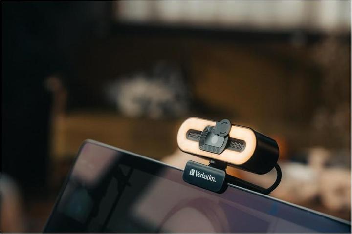 Produktbild Verbatim Webcam mit Mikro+Licht AWC-02 1080p Autof (2 Mpx)
