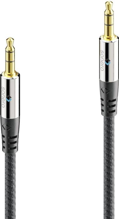 Sonero Audio-Kabel 3.5 mm Klinke mit Nylonmantel 1 m (1 m, 3.5mm Klinke (AUX))