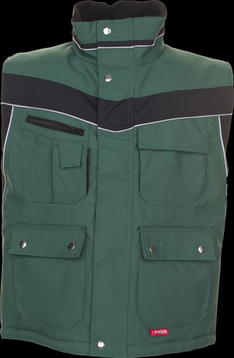 Productafbeelding Planam unisex wintergilet PLALINE groen, zwart maat XS (XS)
