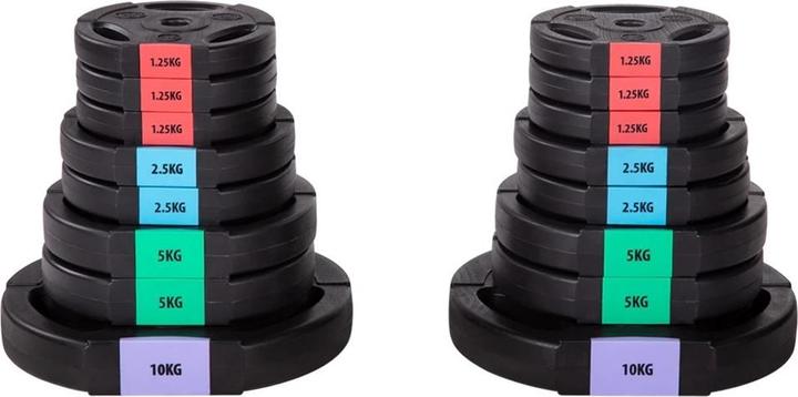 Image du produit HMS 3 dalių hantelių ir štangų rinkinys SGSP60 62kg