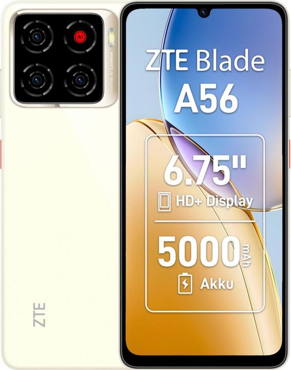 ZTE Blade A56/4GB/64GB/Gold (64 GB, Gold, 6.75", Dual SIM, 4G)