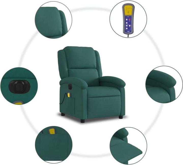 Immagine prodotto VidaXL Sedia da massaggio elettrica in tessuto