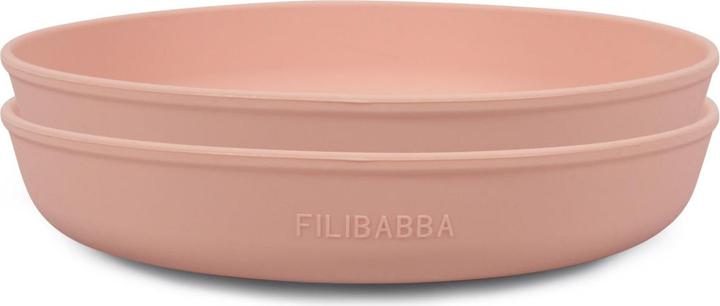 Actual product image Filibabba Silicone plate 2-pack - Peach