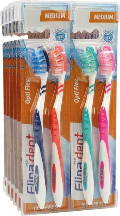 Magni Zahnbürste Elina 2er Flexident med (Mittel, 2 x)