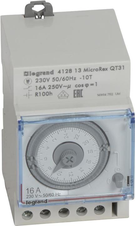 Image du produit Legrand MicroRex QT31 230V 50-60Hz 412813 Horloge journalière,quartz