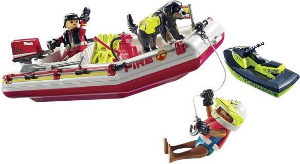 Produktbild Playmobil Feuerwehrmotorrad am Unfallort (71466, Playmobil Action Heroes)