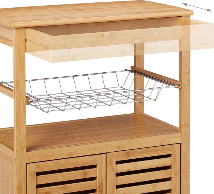 Immagine prodotto Relaxdays Carrello per la cucina su ruote