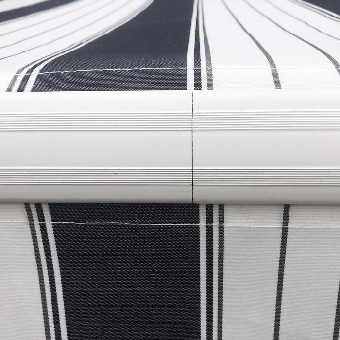 Produktbild Swisshandel24 Balkonmarkise, 3,95x2,45x3,50 m, UV-beständig, für alle Oberflächen, mit Handkurbel, Alu, Polyester (2.45 m)