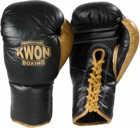 Actual product image Kwon Professional Boxing Leather boxing gloves with laces (10 OZ, 10)