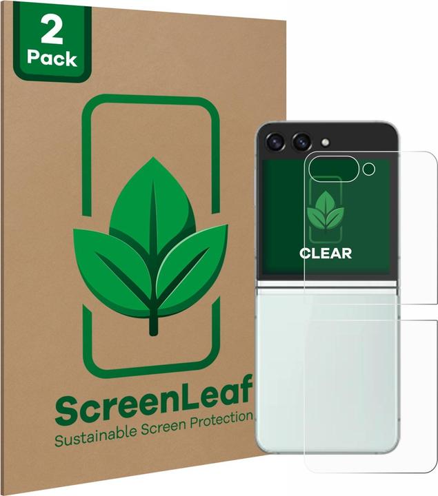 Image du produit ScreenLeaf Film de protection durable Protection d'écran Film clair transparent (2 pièce(s), Samsung Galaxy Z Flip 5G)