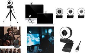 Produktbild LogiLink UA0384 Webcam LL1 Stream, USB 2.0, HD 1920x1080, 76 degree, black (2.10 Mpx)