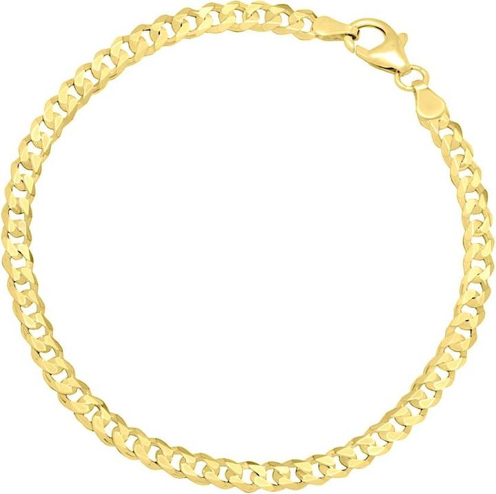 Candy Panzer-Armband Hemera 3.3 mm, 925 Sterling Silber, vergoldet (17 cm, 925 Sterling Silber, 18k vergoldet, 925er Sterlingsilber)