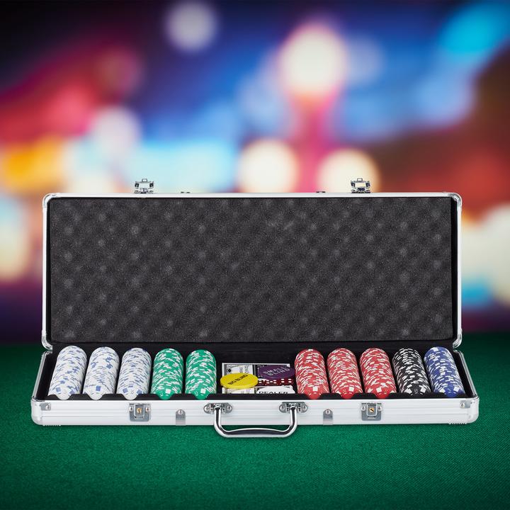 Produktbild Relaxdays Pokerkoffer (Multilingual)