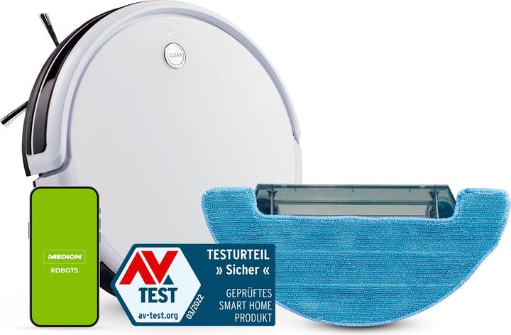 Produktbild Medion S15 SW Robot vacuum cleaner (50070905) (Saugroboter)