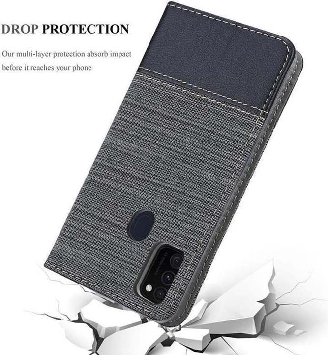 Produktbild Cadorabo Book Jeans Optik Cover (Samsung Galaxy M30s)