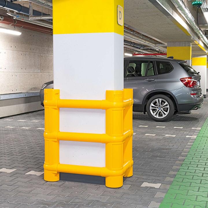 Produktbild Moravia Säulenschutz Kunststoff ECO, gelb, zum Schutz von Rechtecksäulen