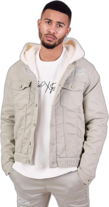 Project X Paris Jeansjacke mit Kapuze Schaf (S)