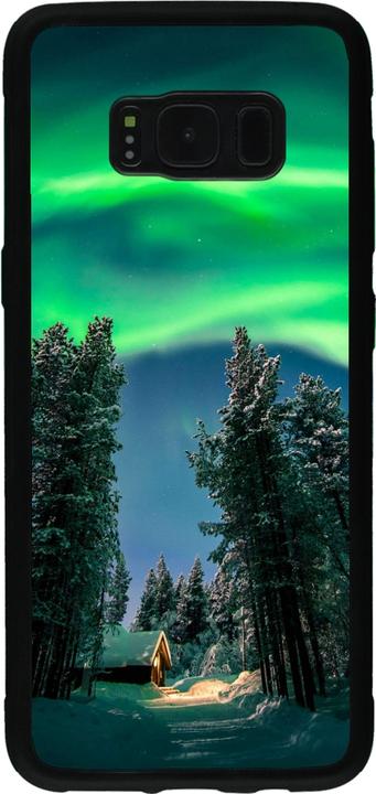 Actual product image PhoneLook Coque Silicone rigide noir Winter 22 Northern Lights (Samsung Galaxy S8)