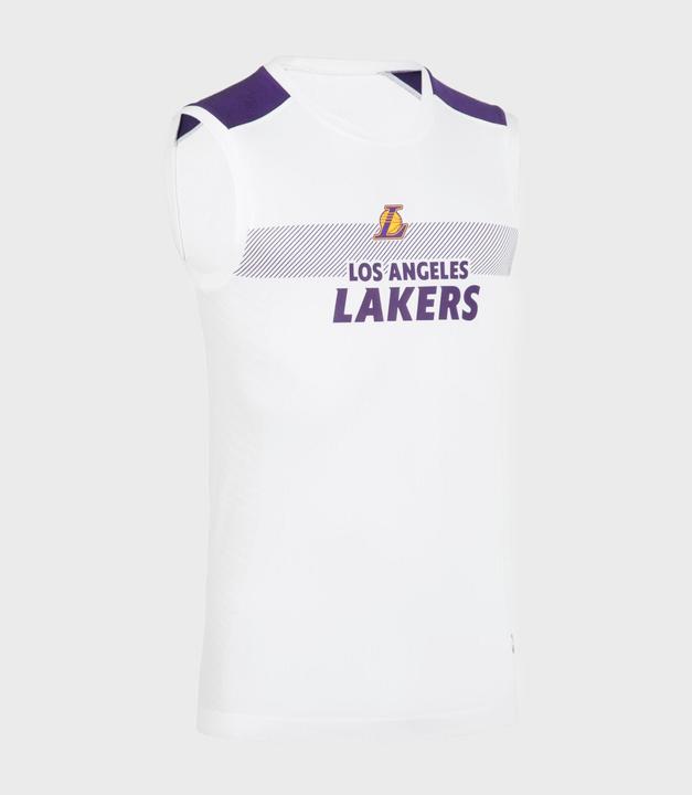 Produktbild Tarmak Damen/Herren Basketball Funktionsshirt NBA Los Angeles Lakers - UT500 weiss (L)