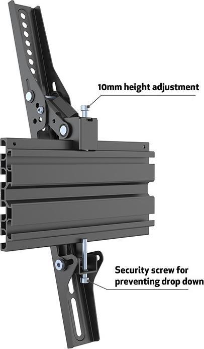 Image du produit Multibrackets Support mural inclinable, 65"-120", VESA100x100 - (Mur, 120", 70 kg)