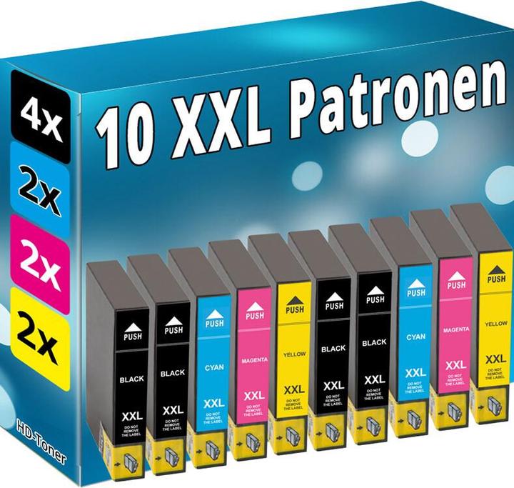 Produktbild Druckfuxx 10x XL PATRONEN für EPSON SX100 SX105 SX110 SX115 SX218 SX205 SX210 SX