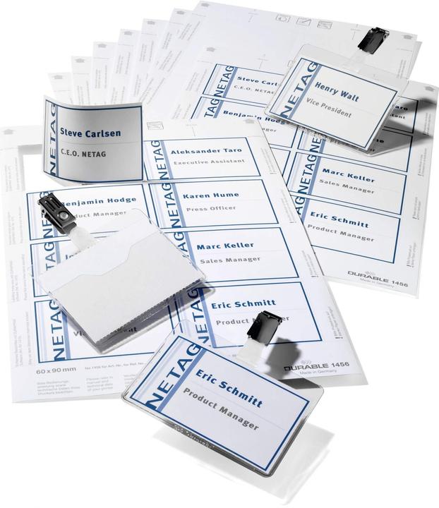 Actual product image Durable Nameplate set