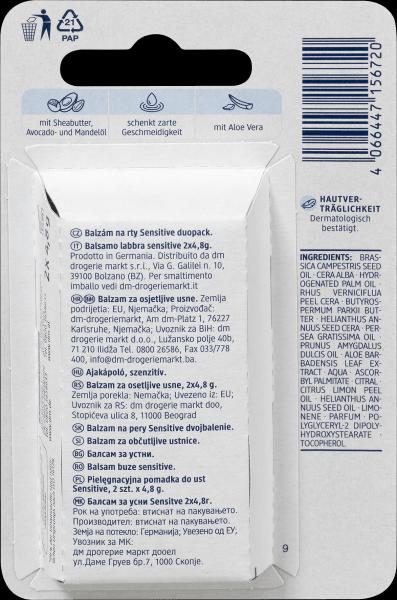 Image du produit dm Balea Soin des lèvres Sensitive Duopack